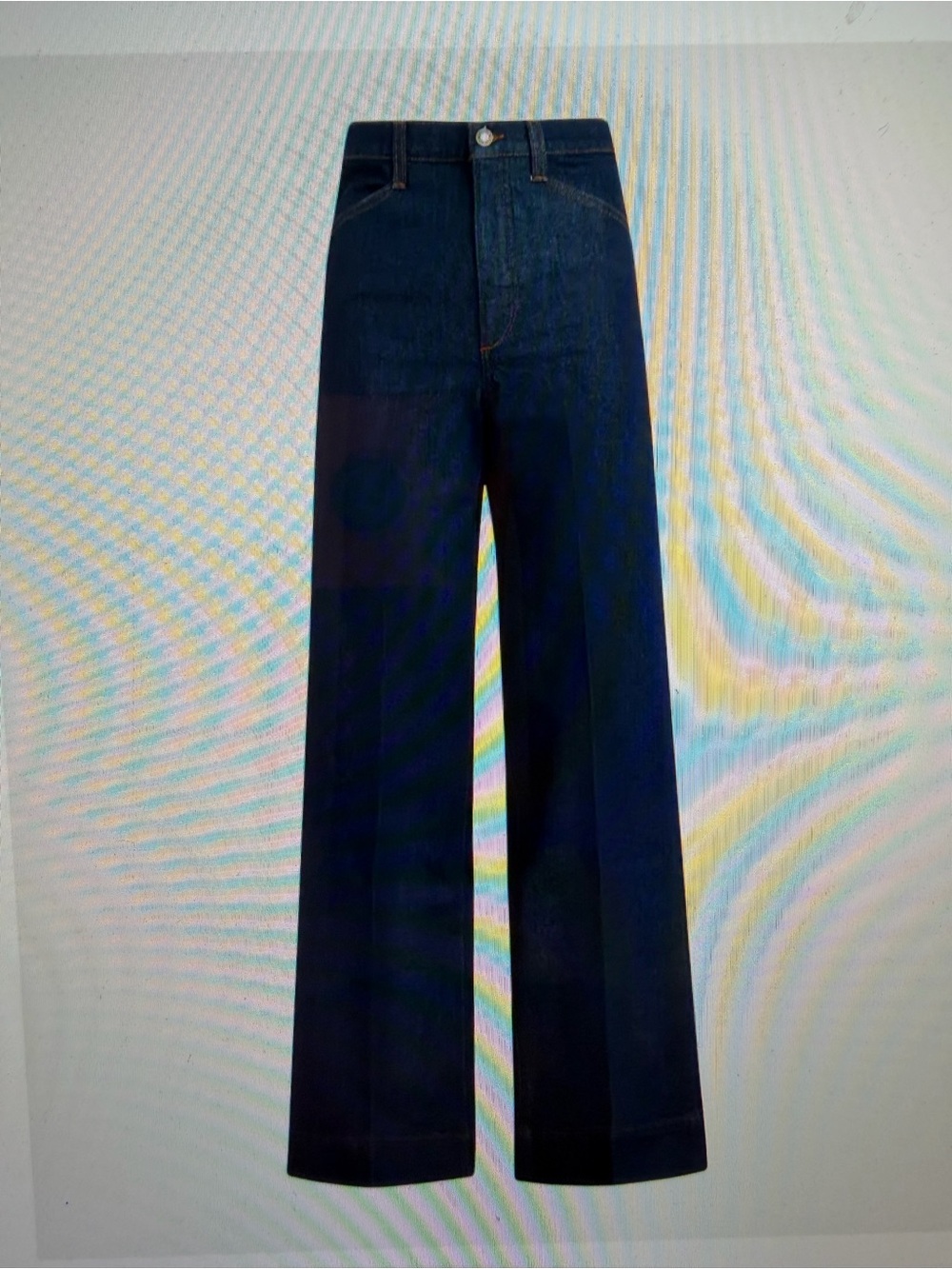 NWT Favorite Daughter Mischa High-Rise Wide-Leg “Pepper Wash”, Denim Jeans - Picture 3 of 9
